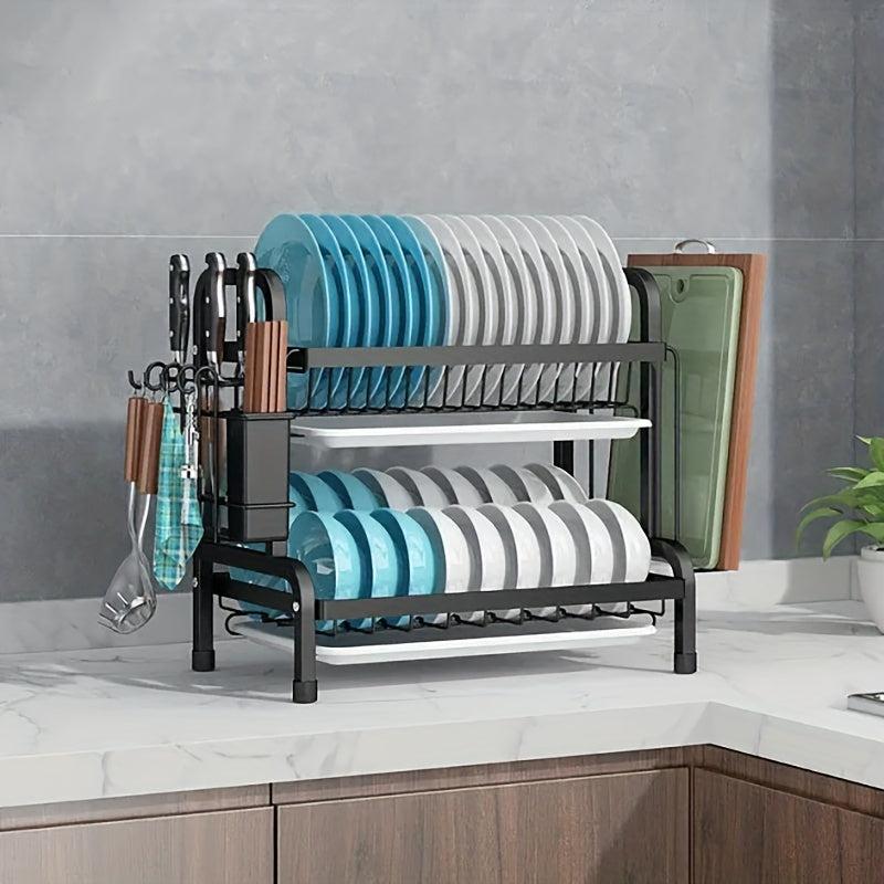 Kitchen Bowl And Dish Rack Countertop Bowl And Dish Rack With Large Capacity