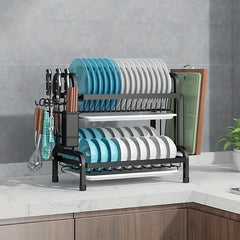 Kitchen Bowl And Dish Rack Countertop Bowl And Dish Rack With Large Capacity