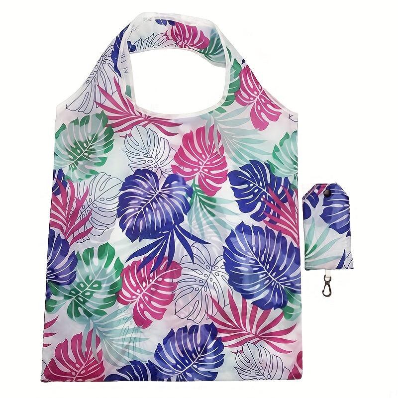 1pc Printed Reusable Grocery Bags Portable Folding Supermarket Shopping Bag