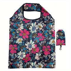 1pc Printed Reusable Grocery Bags Portable Folding Supermarket Shopping Bag