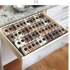 6pcs Spice Rack Drawer Storage Box for Organized Seasoning Storage