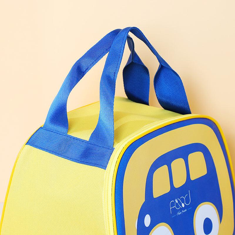 Cartoon Car Lunch Bag for Teens and Workers with Handle