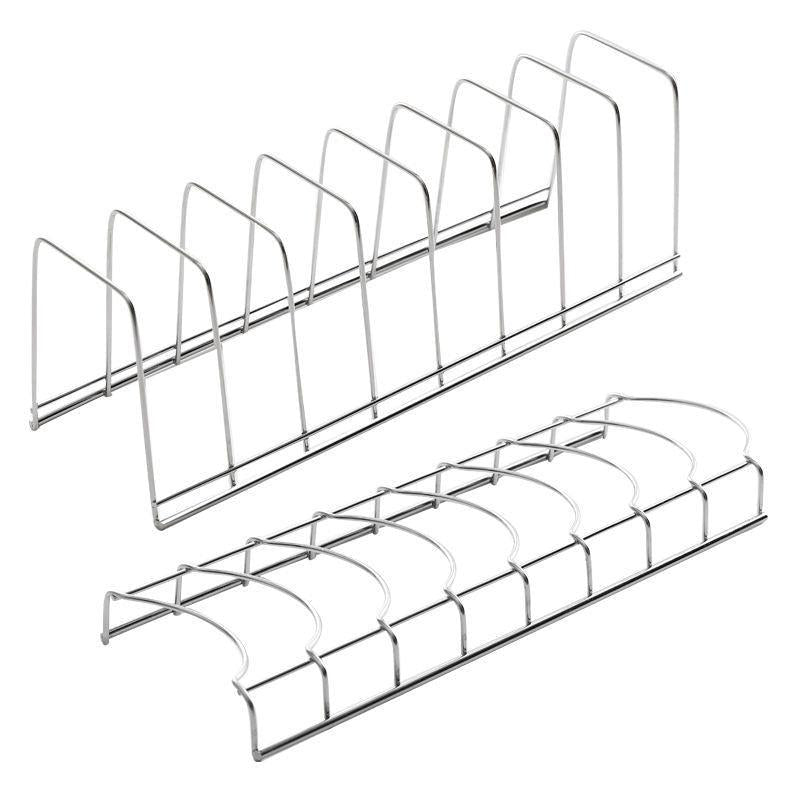 Stainless Steel Dish Rack Bowl Plate Storage Flatware Organizer