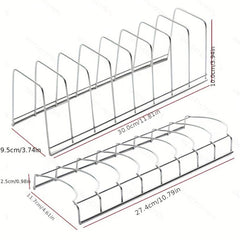 Stainless Steel Dish Rack Bowl Plate Storage Flatware Organizer