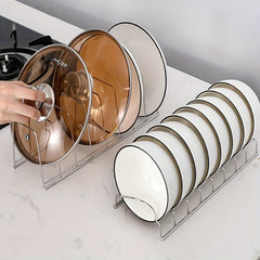 Stainless Steel Dish Rack Bowl Plate Storage Flatware Organizer