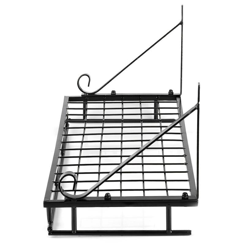 Wall Mounted Kitchen Utensils Hanging Shelf Rack Pot Pan Storage Holder