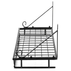 Wall Mounted Kitchen Utensils Hanging Shelf Rack Pot Pan Storage Holder