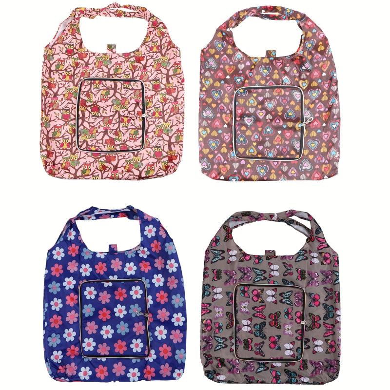 Reusable Grocery Bags Foldable Waterproof Large Capacity Tote Bag H