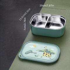 Stainless Steel Bento Box Lunch Container Sealed Food Storage
