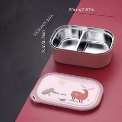 Stainless Steel Bento Box Lunch Container Sealed Food Storage