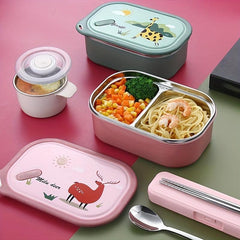 Stainless Steel Bento Box Lunch Container Sealed Food Storage