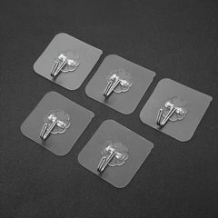10pcs Easy Install Hook Set Hang Clothes & Household Items 6lbs Max Weight