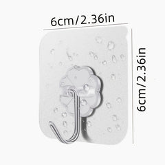 10pcs Easy Install Hook Set Hang Clothes & Household Items 6lbs Max Weight