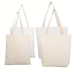 Reusable Canvas Tote Bag for DIY Crafts Shopping Advertising