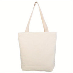 Reusable Canvas Tote Bag for DIY Crafts Shopping Advertising
