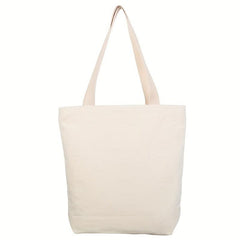Reusable Canvas Tote Bag for DIY Crafts Shopping Advertising