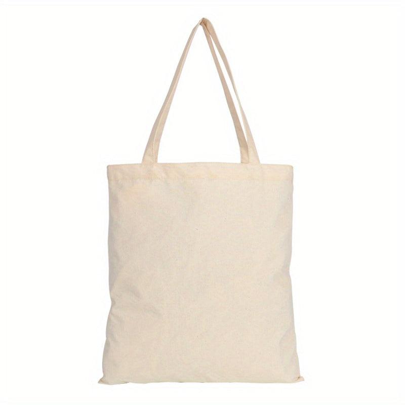 Reusable Canvas Tote Bag for DIY Crafts Shopping Advertising