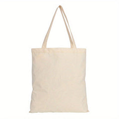 Reusable Canvas Tote Bag for DIY Crafts Shopping Advertising