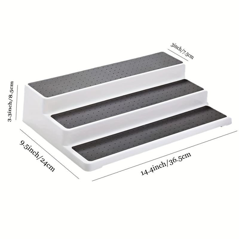 3 Tier Spice Rack Organizer for Kitchen Storage, Countertops, Pantries