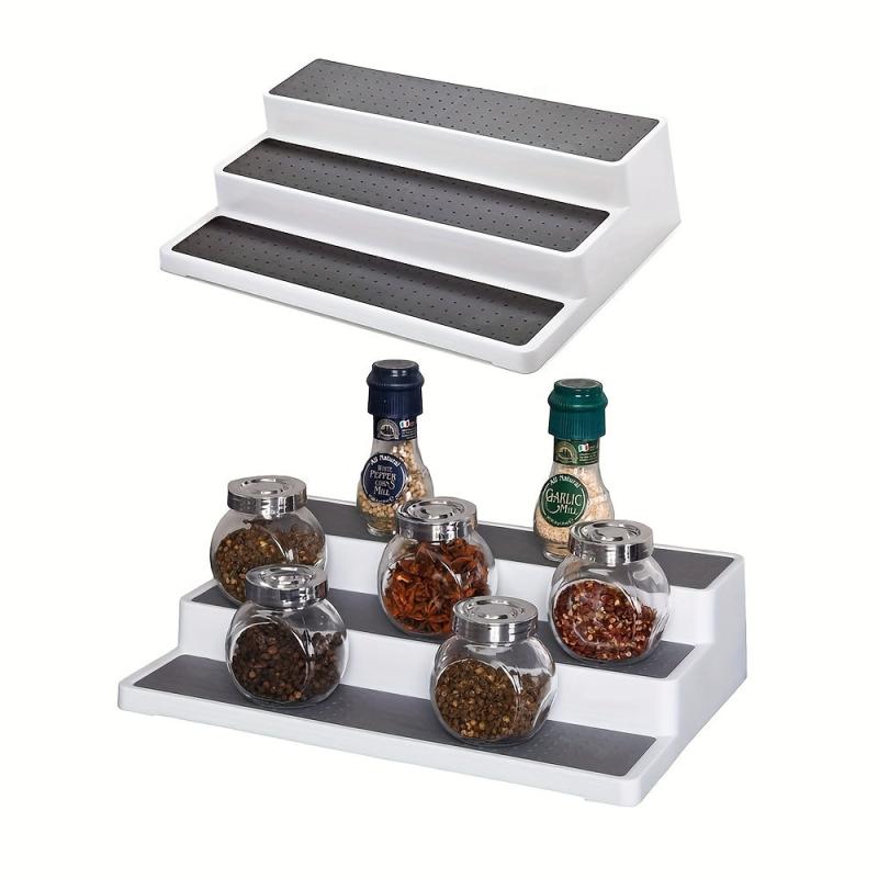 3 Tier Spice Rack Organizer for Kitchen Storage, Countertops, Pantries