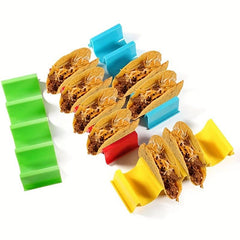 Colorful Taco Holder Stands Large Taco Tray Plates Holds 3 Tacos Sturdy