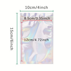 10 pcs Smell Proof Foil Zip Bags for Food Storage and Transportation