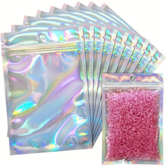 10 pcs Smell Proof Foil Zip Bags for Food Storage and Transportation