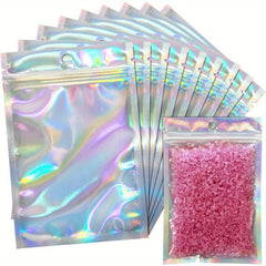 10 pcs Smell Proof Foil Zip Bags for Food Storage and Transportation