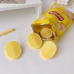 4-Piece Potato Chips Set with Sealing Clips for Snacks