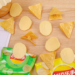 4-Piece Potato Chips Set with Sealing Clips for Snacks