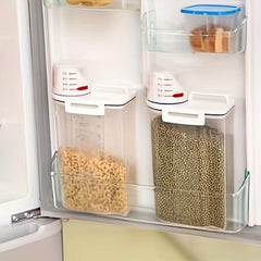 Large Capacity Rice Bucket Clear Cereal Container Moisture-proof Sealed Storage