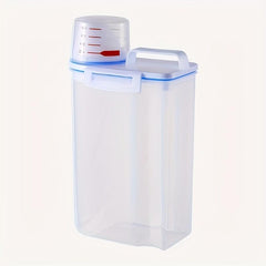 Large Capacity Rice Bucket Clear Cereal Container Moisture-proof Sealed Storage