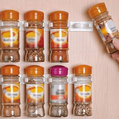 Wall Mounted Kitchen Spice Bottle Rack Seasoning Storage Rack