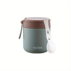 Insulated Soup Cup Leakproof with Spoon Large Capacity Heat Cold Retention