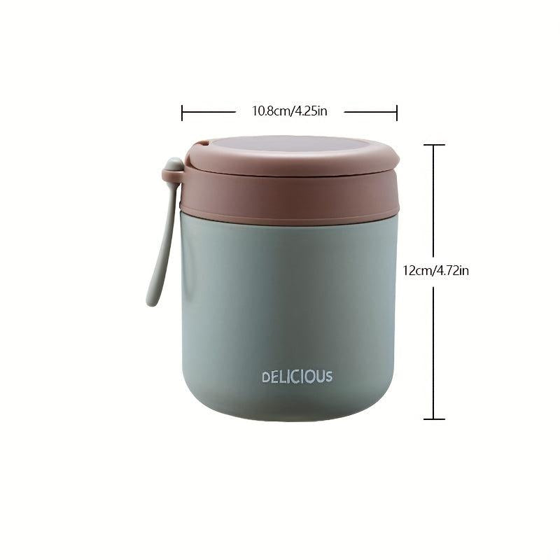 Insulated Soup Cup Leakproof with Spoon Large Capacity Heat Cold Retention