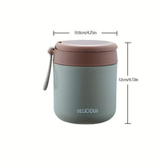Insulated Soup Cup Leakproof with Spoon Large Capacity Heat Cold Retention