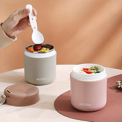 Insulated Soup Cup Leakproof with Spoon Large Capacity Heat Cold Retention