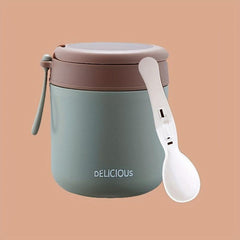 Insulated Soup Cup Leakproof with Spoon Large Capacity Heat Cold Retention
