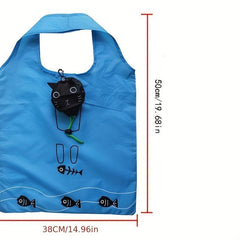 Cute Cat Eco Shopping Bag Portable Reusable Grocery Bags