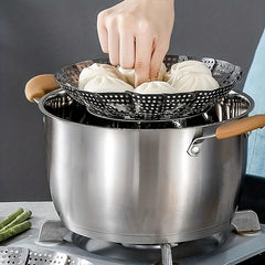Stainless Steel Veg Steamer Basket Telescopic Folding Expandable