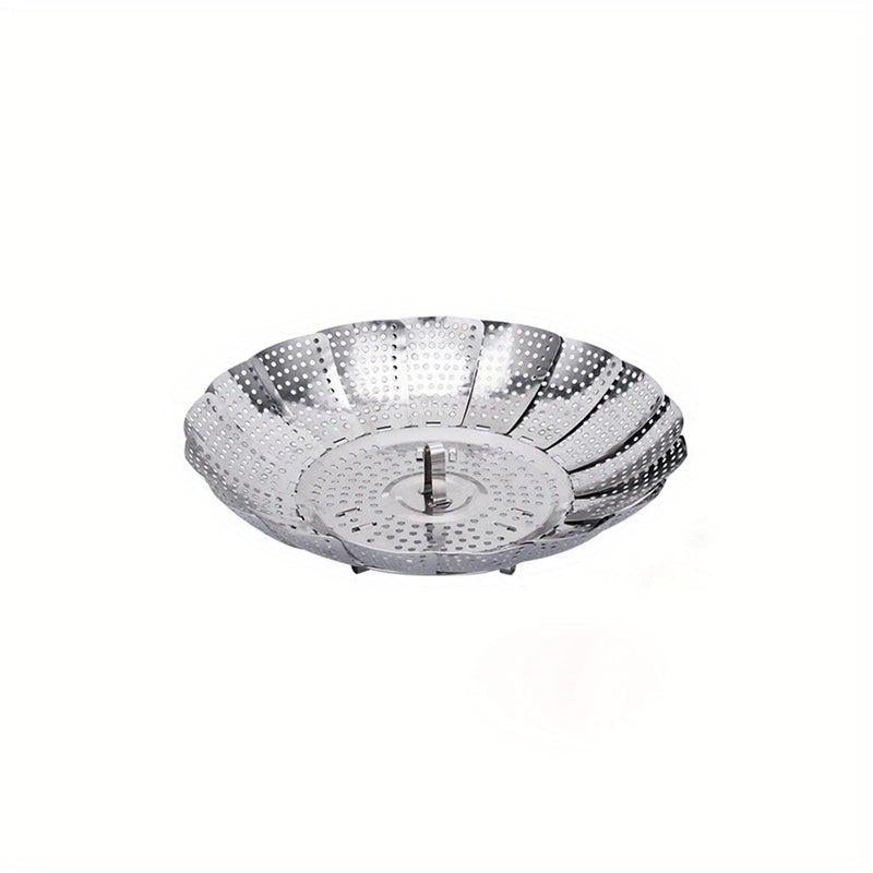Stainless Steel Veg Steamer Basket Telescopic Folding Expandable