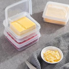 2pcs Plastic Refrigerator Storage Cheese Box Kitchen Accessories