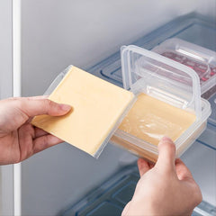 2pcs Plastic Refrigerator Storage Cheese Box Kitchen Accessories