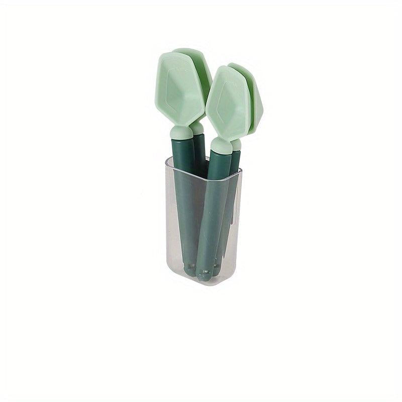 Bag Sealing Clips Measuring Spoon Magnets Food Clips Functional Scoop