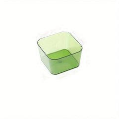 Plastic Storage Box Green Transparent Desk Organization Box