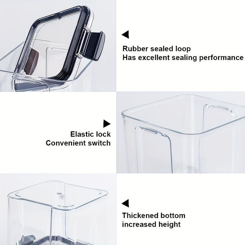 Clear Airtight Food Storage Containers with Lids for Fresh Keeping