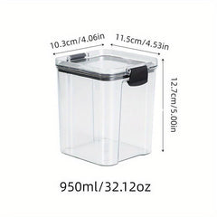 Clear Airtight Food Storage Containers with Lids for Fresh Keeping