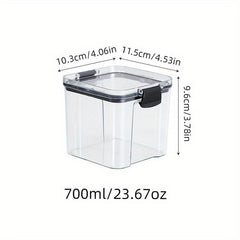 Clear Airtight Food Storage Containers with Lids for Fresh Keeping
