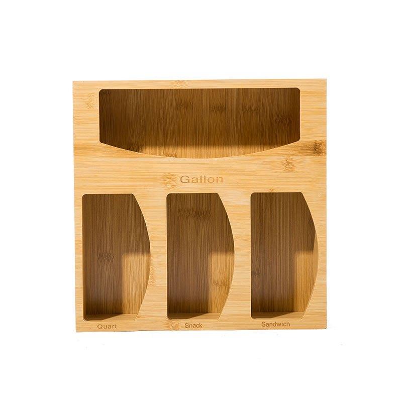 Bamboo 3-in-1 Storage Box with Cutter and Label