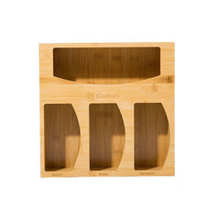 Bamboo 3-in-1 Storage Box with Cutter and Label